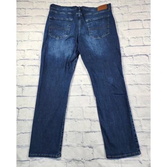 Lucky Brand MENS SIZE 40X30 Jeans Dark Blue 410 Athletic Straight Denim Stretch - Picture 12 of 15